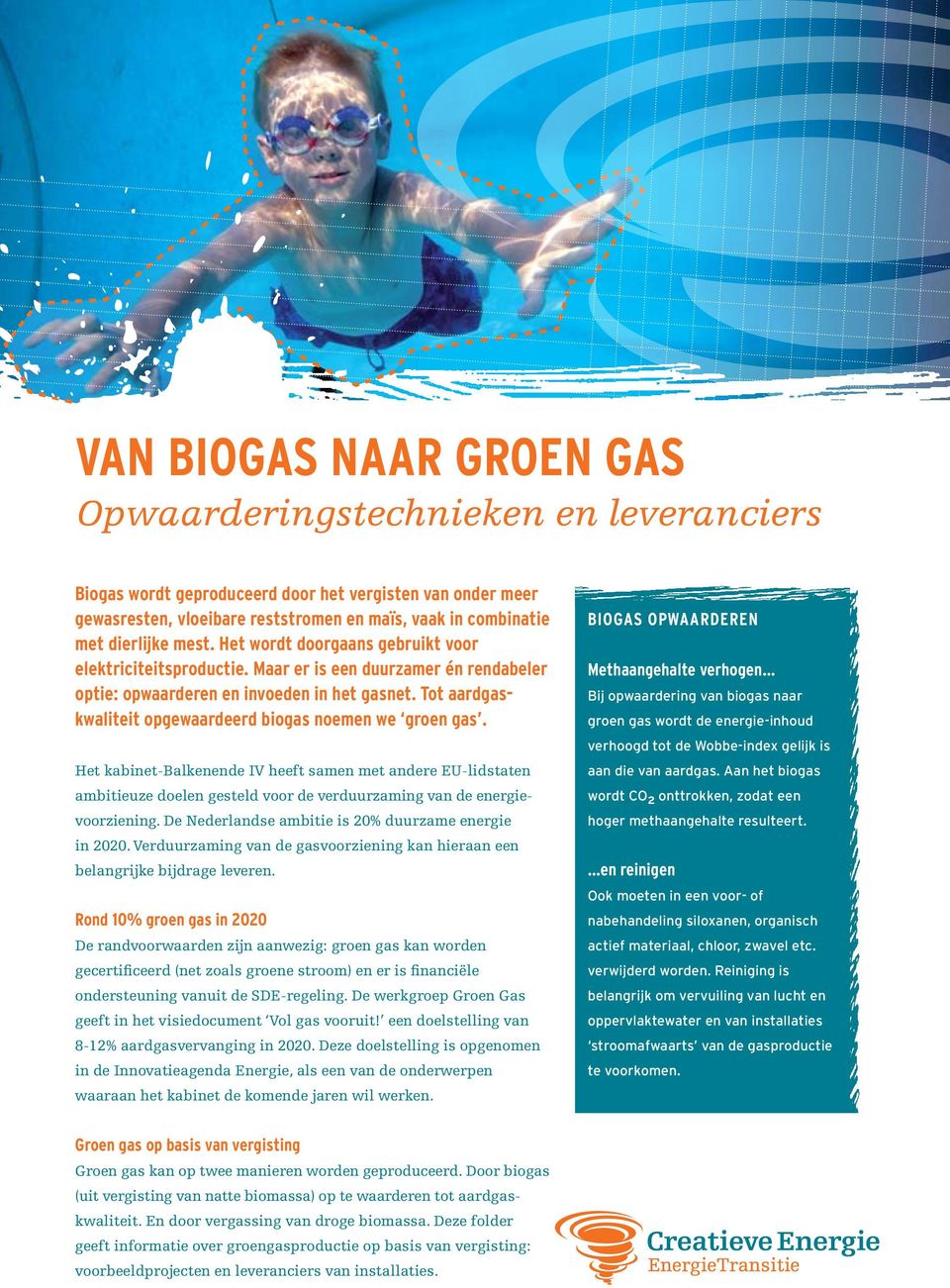 Tot aardgaskwaliteit opgewaardeerd biogas noemen we groen gas. Het kabinet-balkenende IV heeft samen met andere EU-lidstaten ambitieuze doelen gesteld voor de verduurzaming van de energievoorziening.
