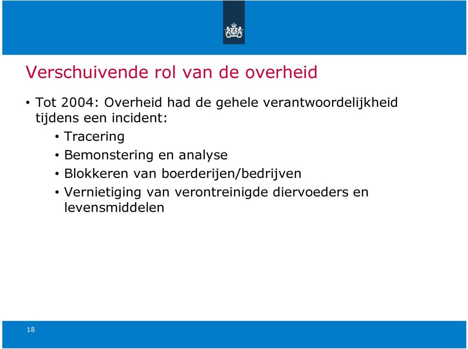 Bemonstering en analyse Blokkeren van boerderijen/bedrijven