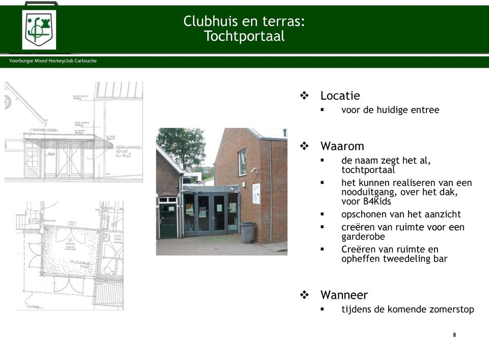 dak, voor B4Kids opschonen van het aanzicht creëren van ruimte voor een