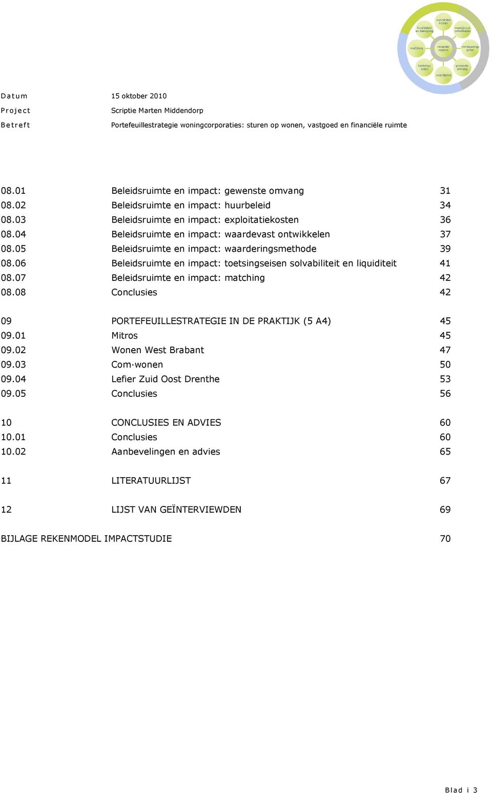 06 Beleidsruimte en impact: toetsingseisen solvabiliteit en liquiditeit 41 08.07 Beleidsruimte en impact: matching 42 08.