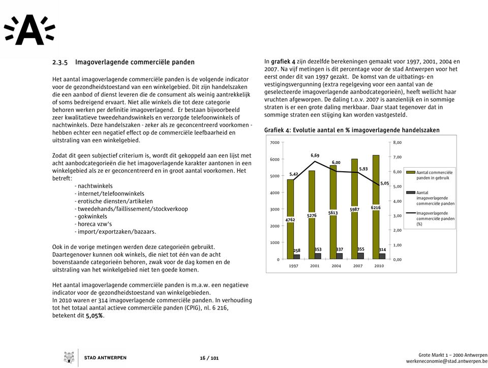 Niet alle winkels die tot deze categorie behoren werken per definitie imagoverlagend. Er bestaan bijvoorbeeld zeer kwalitatieve tweedehandswinkels en verzorgde telefoonwinkels of nachtwinkels.