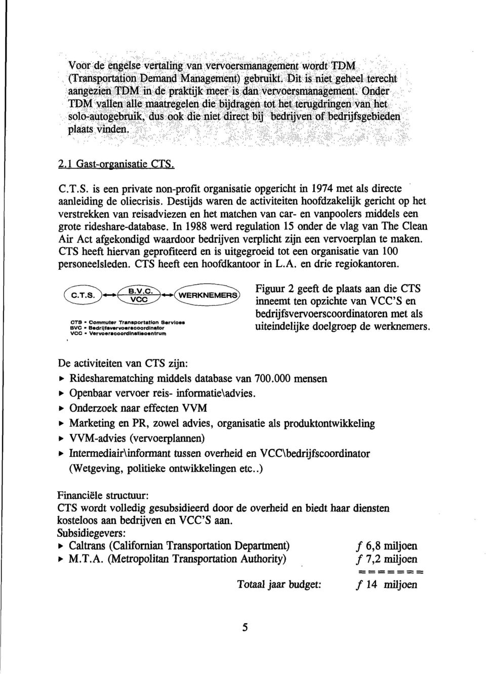 C.T.S. is een private non-profit organisatie opgericht in 1974 met als directe aanleiding de oliecrisis.