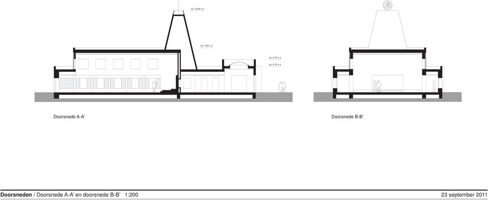 10 + p Doorsnede A-A Doorsnede B-B