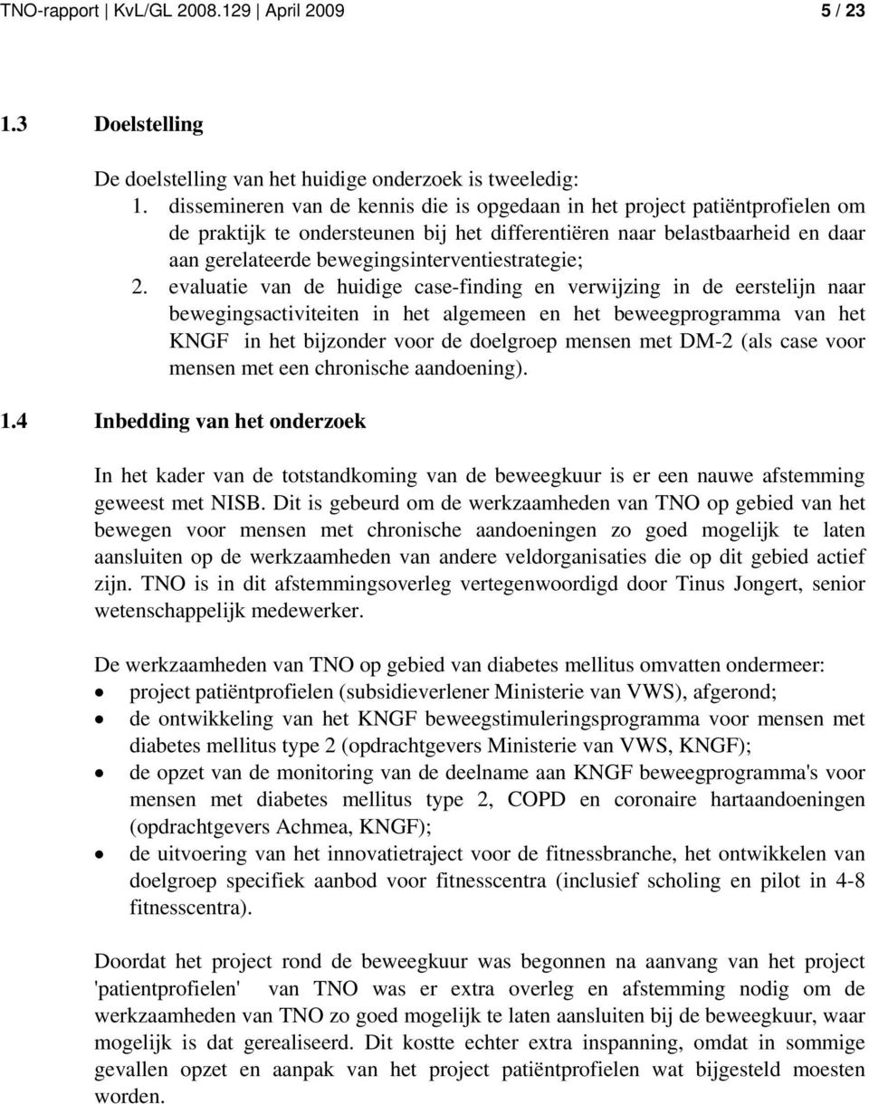 bewegingsinterventiestrategie; 2.