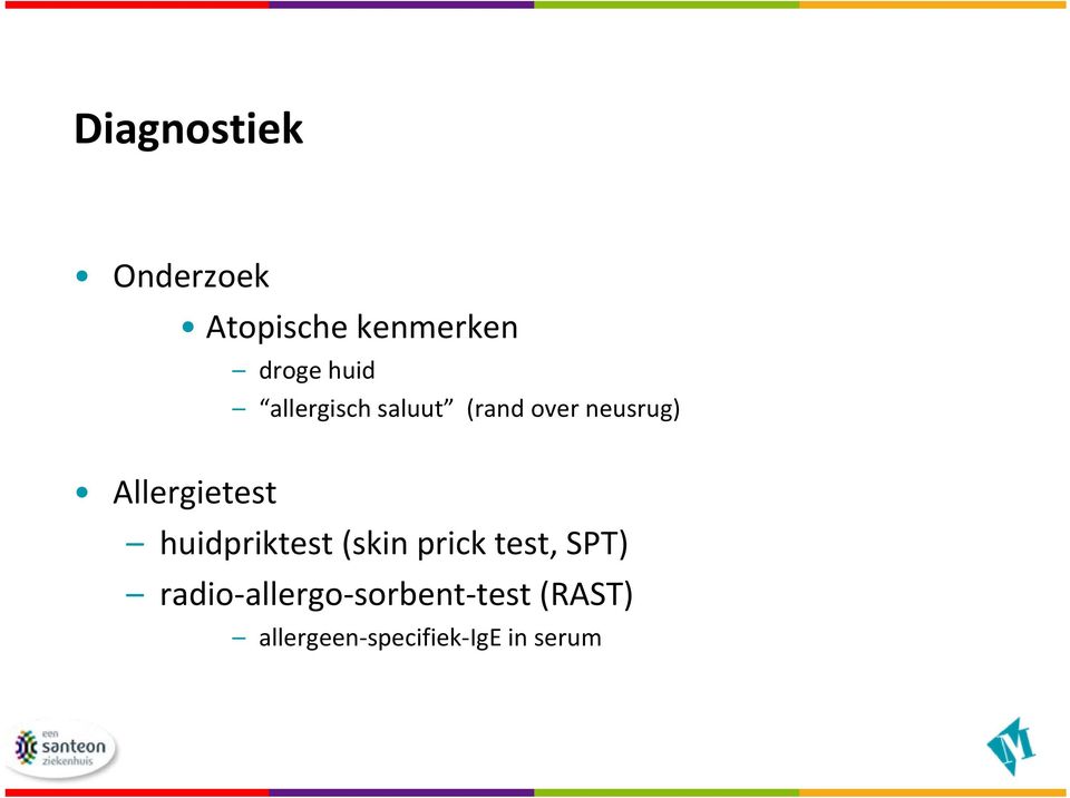 Allergietest huidpriktest (skin prick test, SPT)