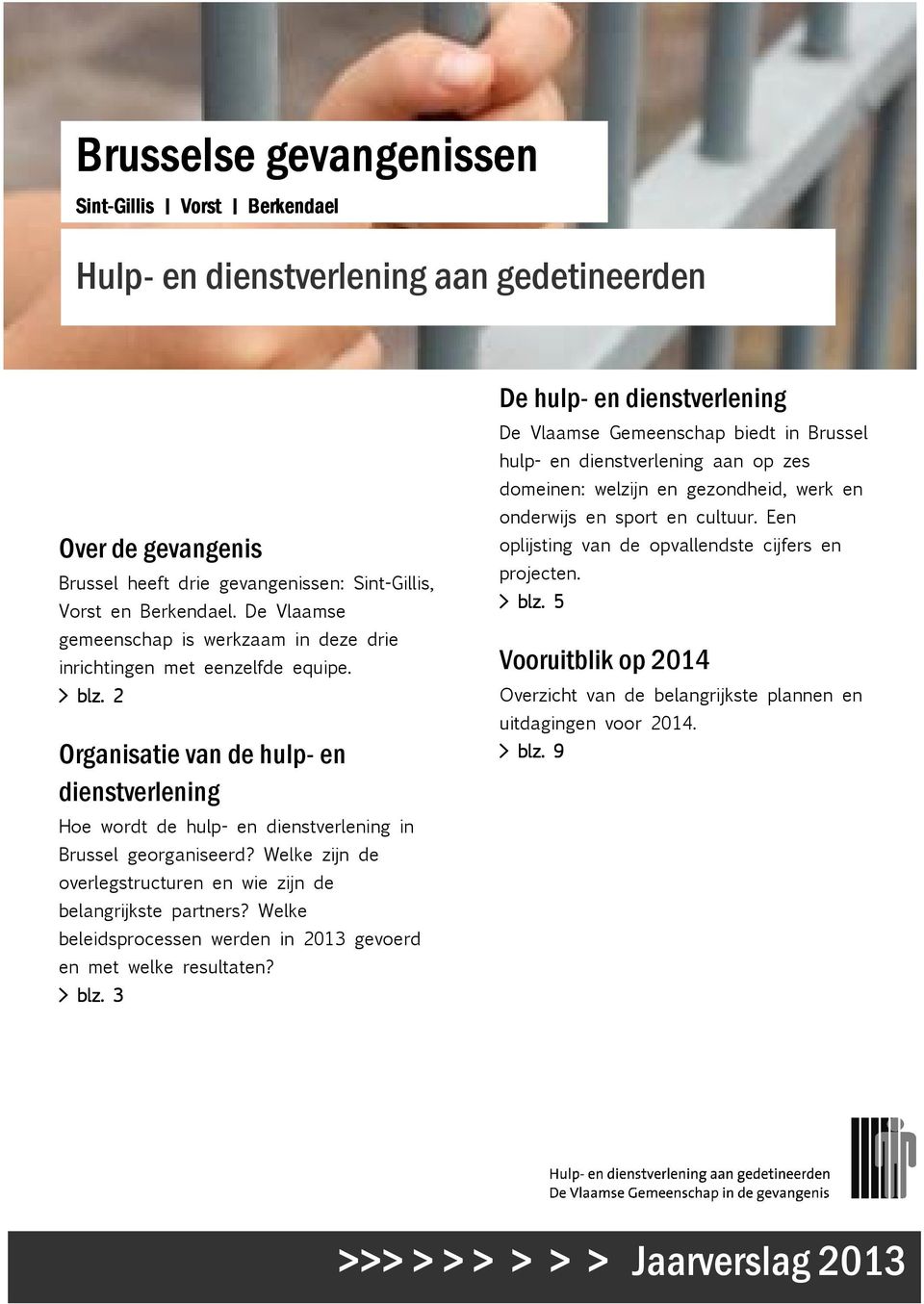 Welke zijn de overlegstructuren en wie zijn de belangrijkste partners? Welke beleidsprocessen werden in 2013 gevoerd en met welke resultaten? > blz.