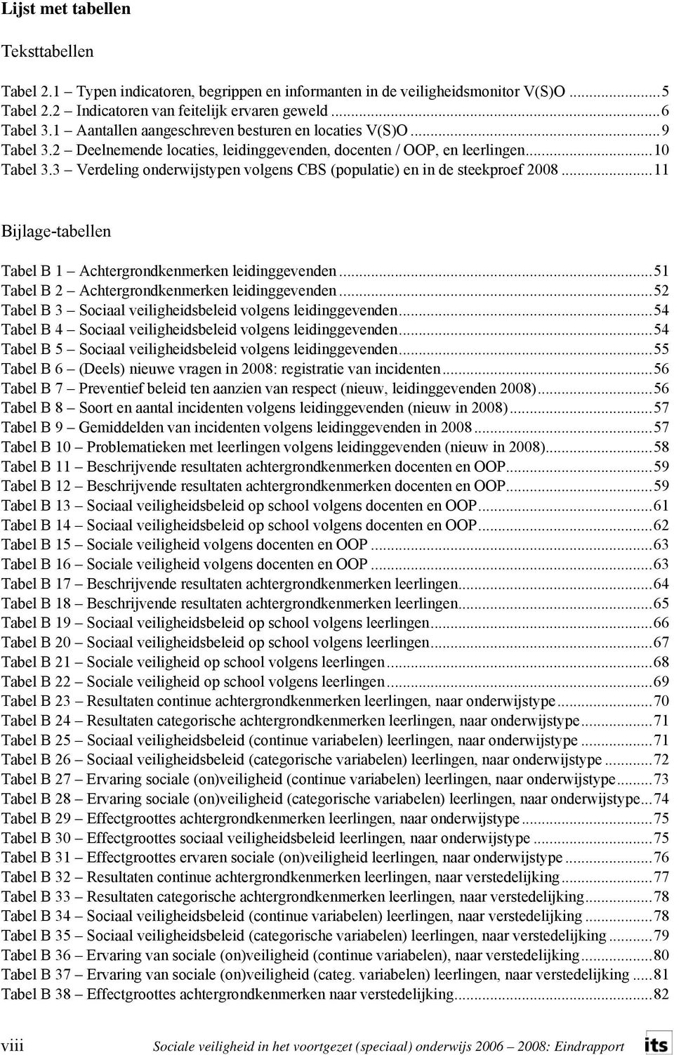 3 Verdeling onderwijstypen volgens CBS (populatie) en in de steekproef 2008...11 Bijlage-tabellen Tabel B 1 Achtergrondkenmerken leidinggevenden...51 Tabel B 2 Achtergrondkenmerken leidinggevenden.