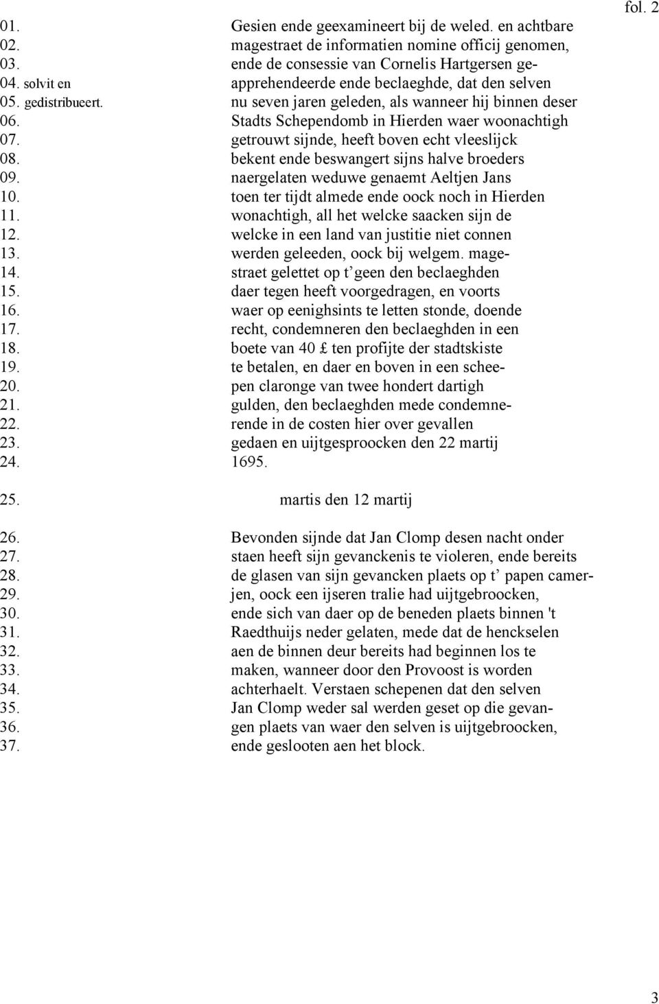 getrouwt sijnde, heeft boven echt vleeslijck 08. bekent ende beswangert sijns halve broeders 09. naergelaten weduwe genaemt Aeltjen Jans 10. toen ter tijdt almede ende oock noch in Hierden 11.