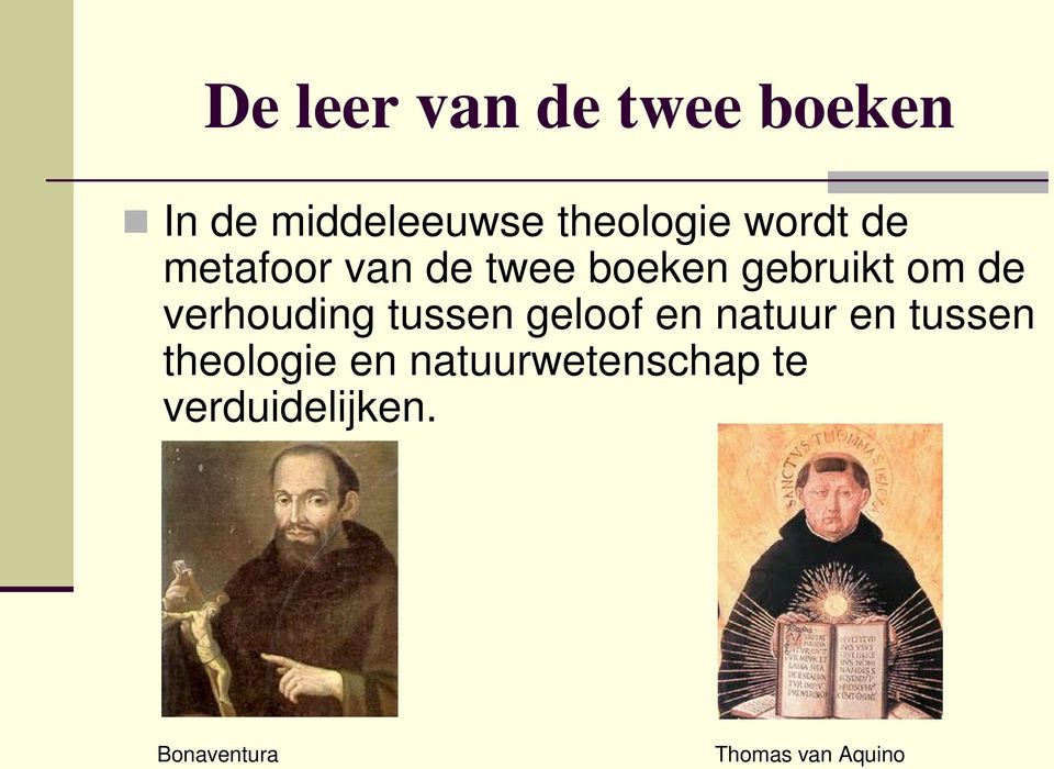 verhouding tussen geloof en natuur en tussen theologie en