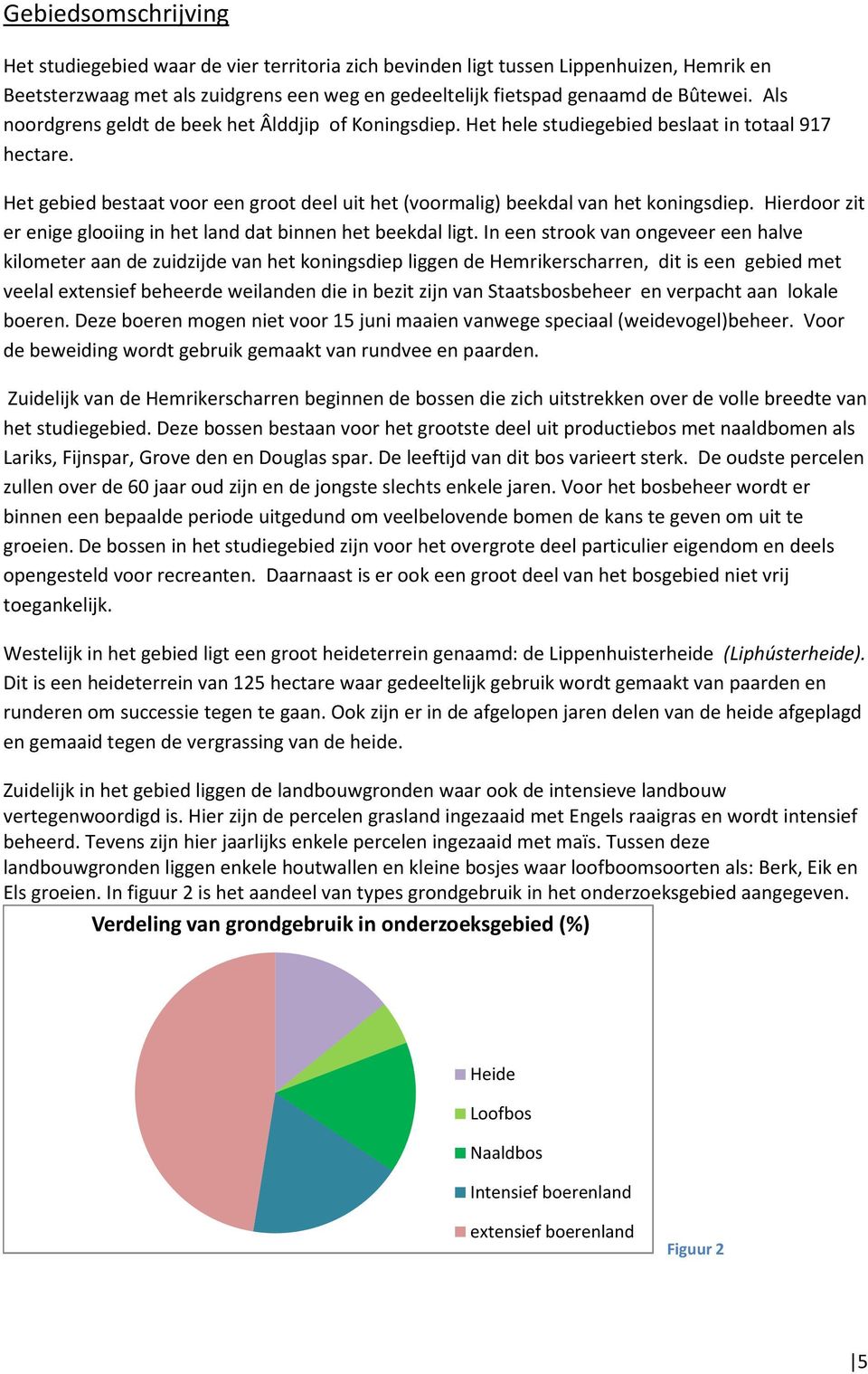 Hierdoor zit er enige glooiing in het land dat binnen het beekdal ligt.