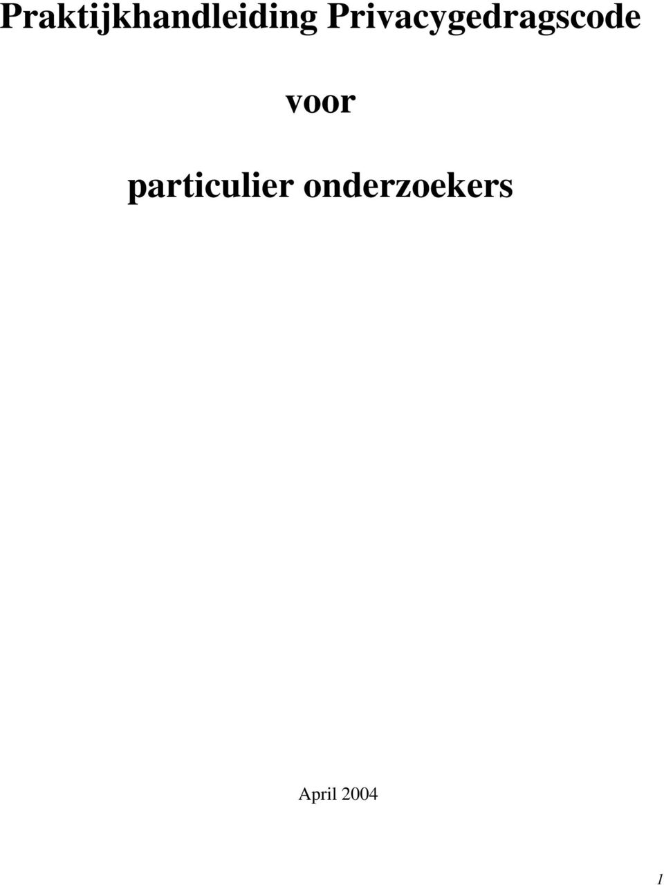 voor particulier