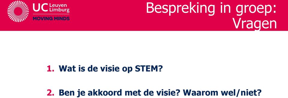 Wat is de visie op STEM?