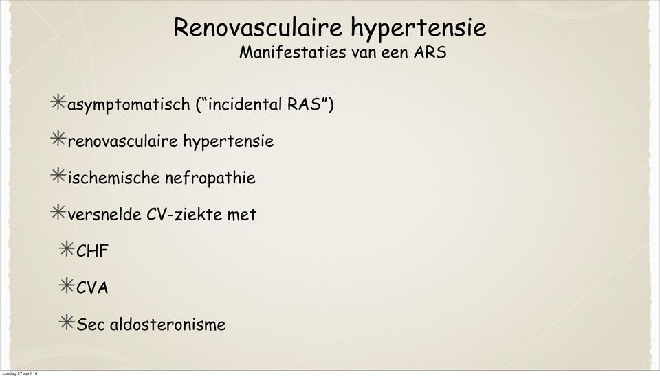 hypertensie ischemische nefropathie
