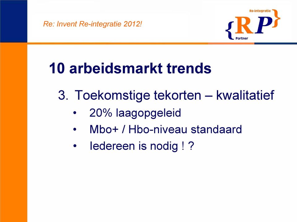 kwalitatief 20% laagopgeleid