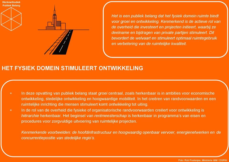 Dit bevordert de welvaart en stimuleert optimaal ruimtegebruik en verbetering van de ruimtelijke kwaliteit.