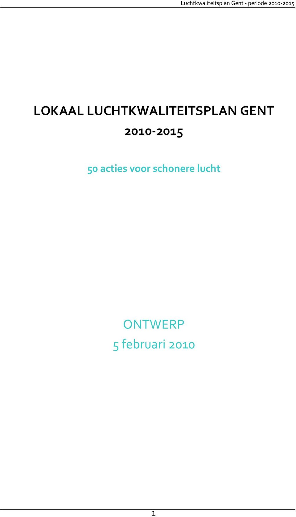 2010-2015 50 acties voor