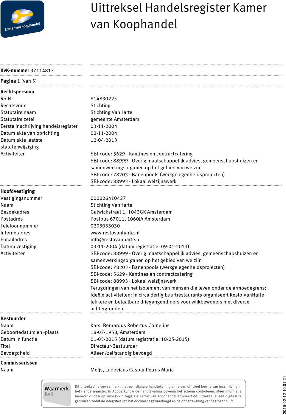 samenwerkingsorganen op het gebied van welzijn SBI-code: 78203 - Banenpools (werkgelegenheidsprojecten) SBI-code: 88993 - Lokaal welzijnswerk Hoofdvestiging Vestigingsnummer 000026410427 Stichting