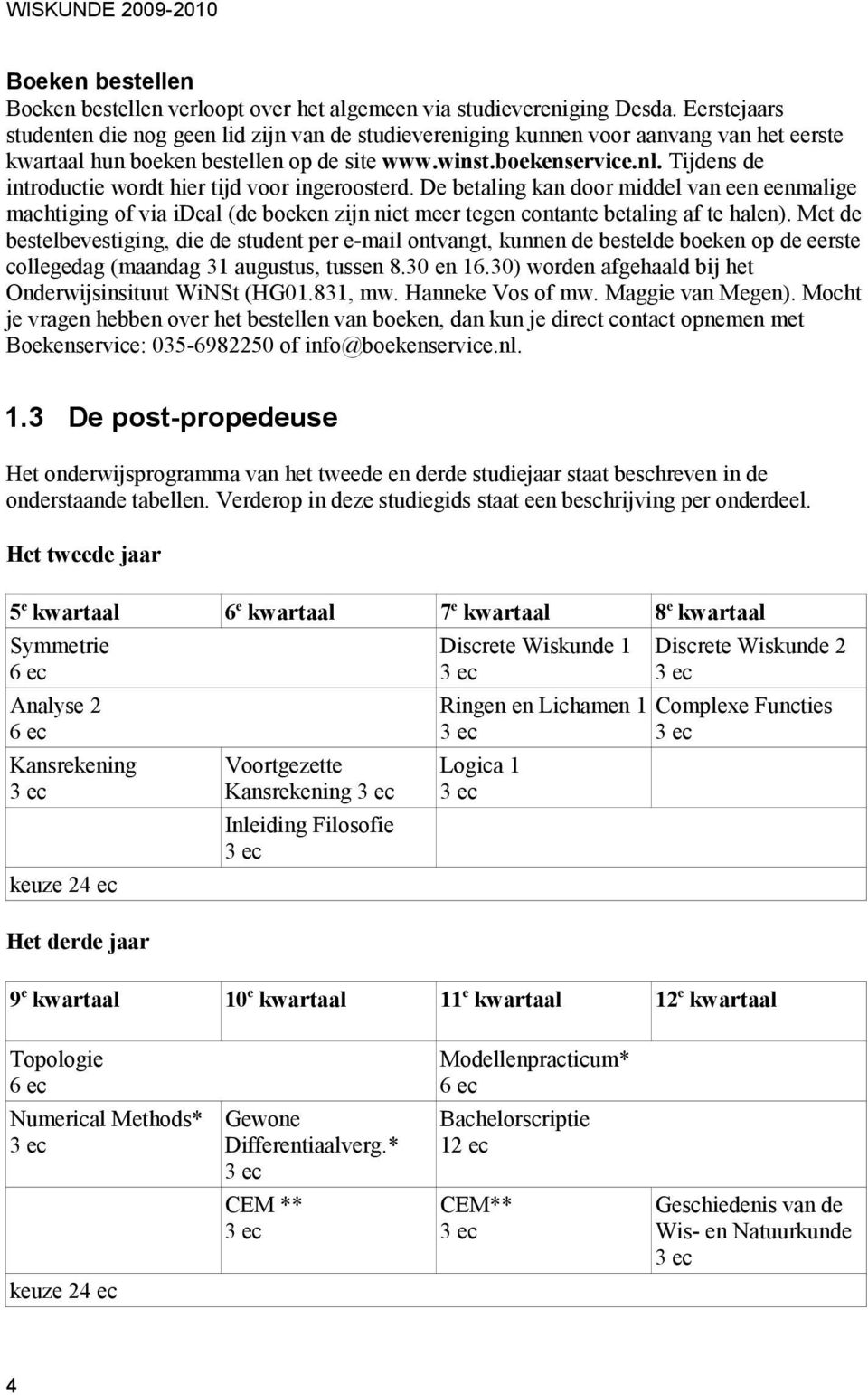 Tijdens de introductie wordt hier tijd voor ingeroosterd. De betaling kan door middel van een eenmalige machtiging of via ideal (de boeken zijn niet meer tegen contante betaling af te halen).