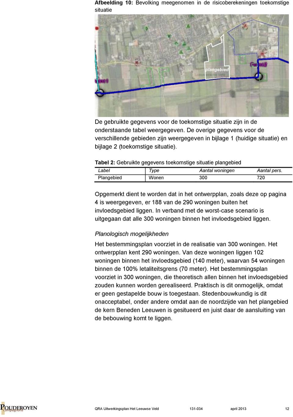 Tabel 2: Gebruikte gegevens toekomstige situatie plangebied Label Type Aantal woningen Aantal pers.