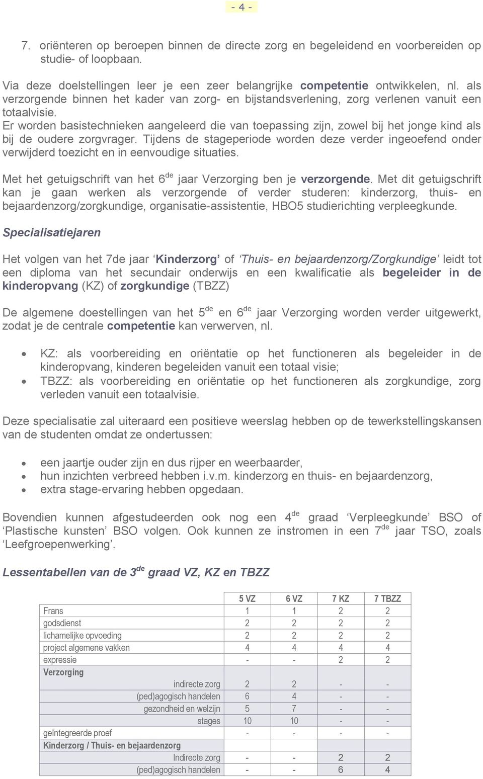 Er worden basistechnieken aangeleerd die van toepassing zijn, zowel bij het jonge kind als bij de oudere zorgvrager.