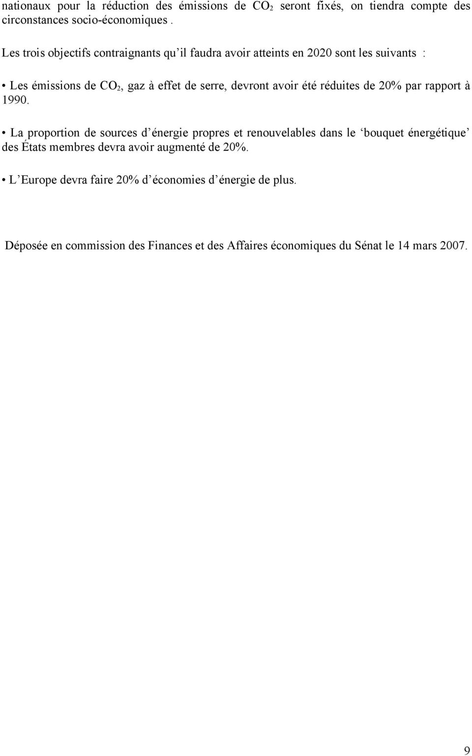 avoir été réduites de 20% par rapport à 1990.