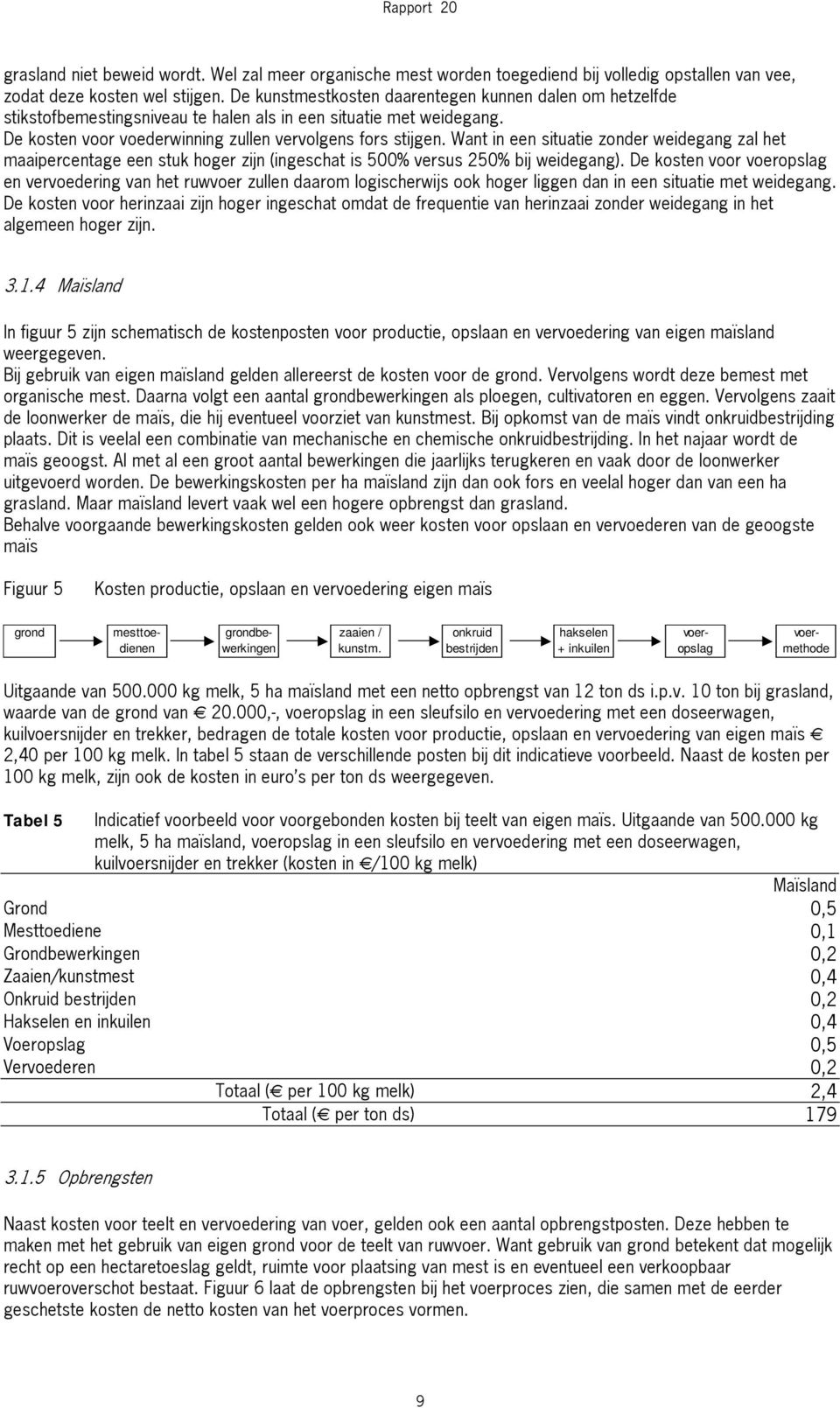 Want in een situatie zonder weidegang zal het maaipercentage een stuk hoger zijn (ingeschat is 500% versus 250% bij weidegang).