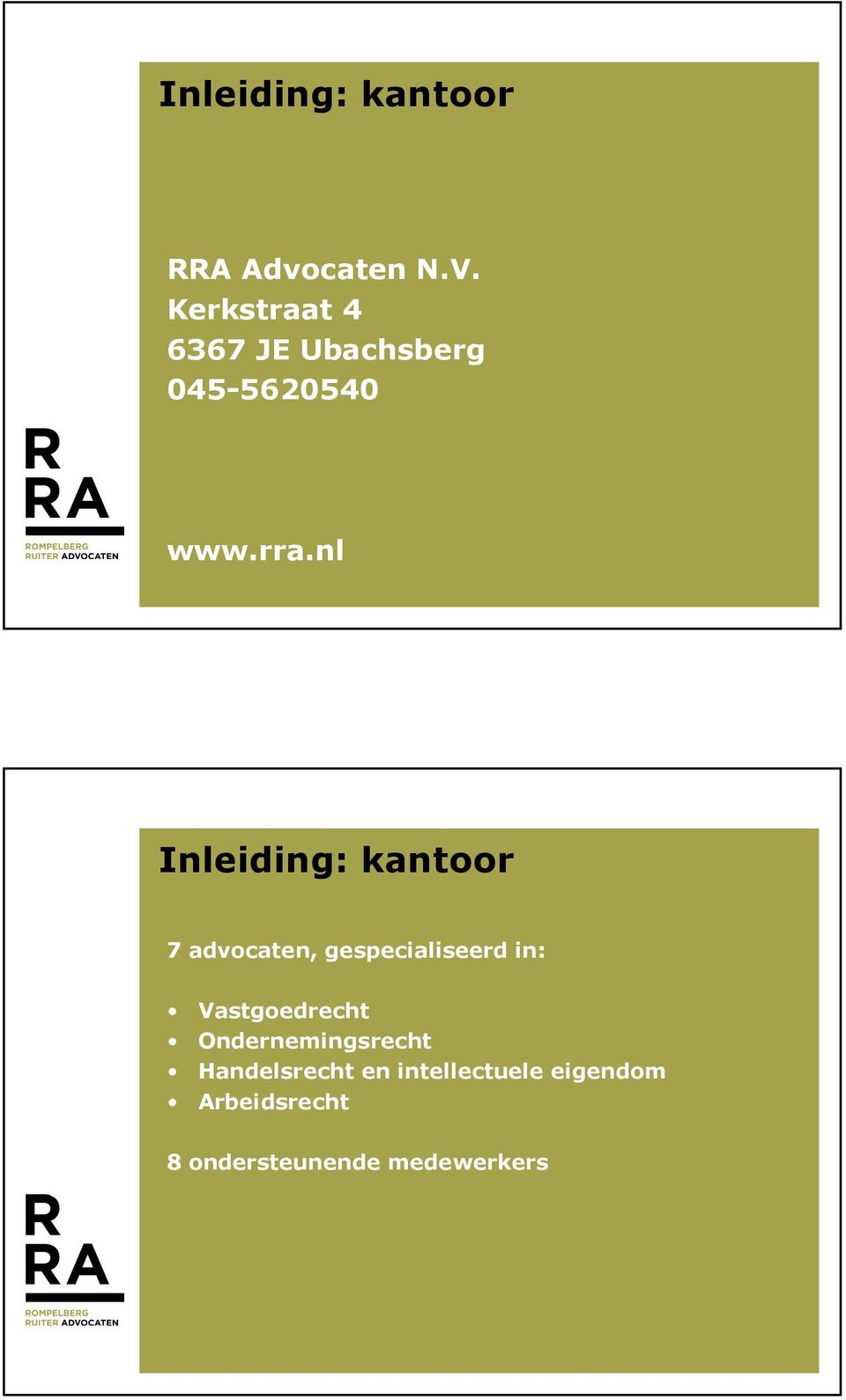 nl Inleiding: kantoor 7 advocaten, gespecialiseerd in: