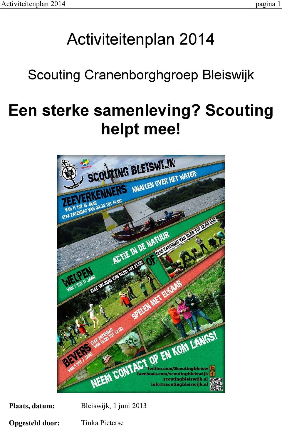 sterke samenleving? Scouting helpt mee!