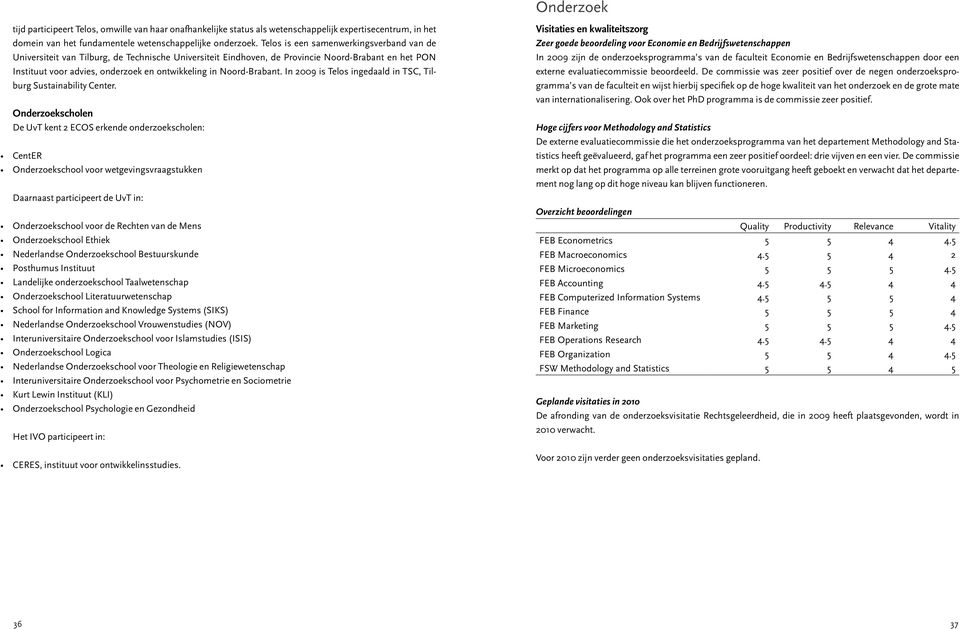 Noord-Brabant. In 2009 is Telos ingedaald in TSC, Tilburg Sustainability Center.