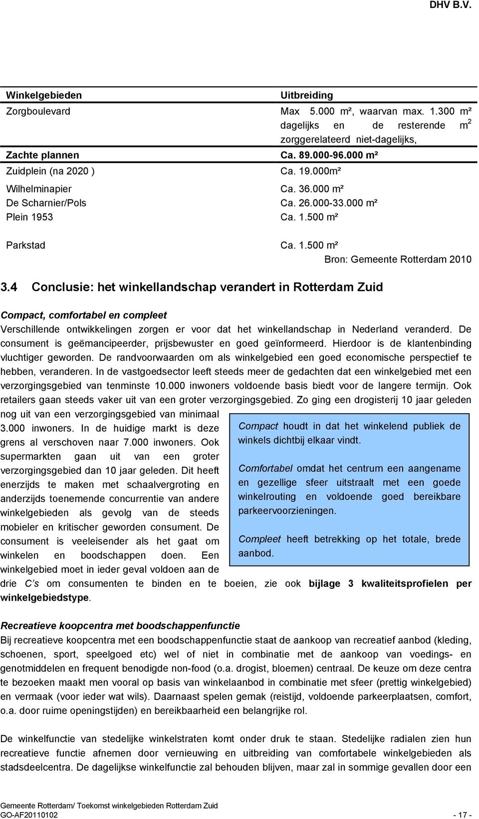 4 Conclusie: het winkellandschap verandert in Rotterdam Zuid Compact, comfortabel en compleet Verschillende ontwikkelingen zorgen er voor dat het winkellandschap in Nederland veranderd.