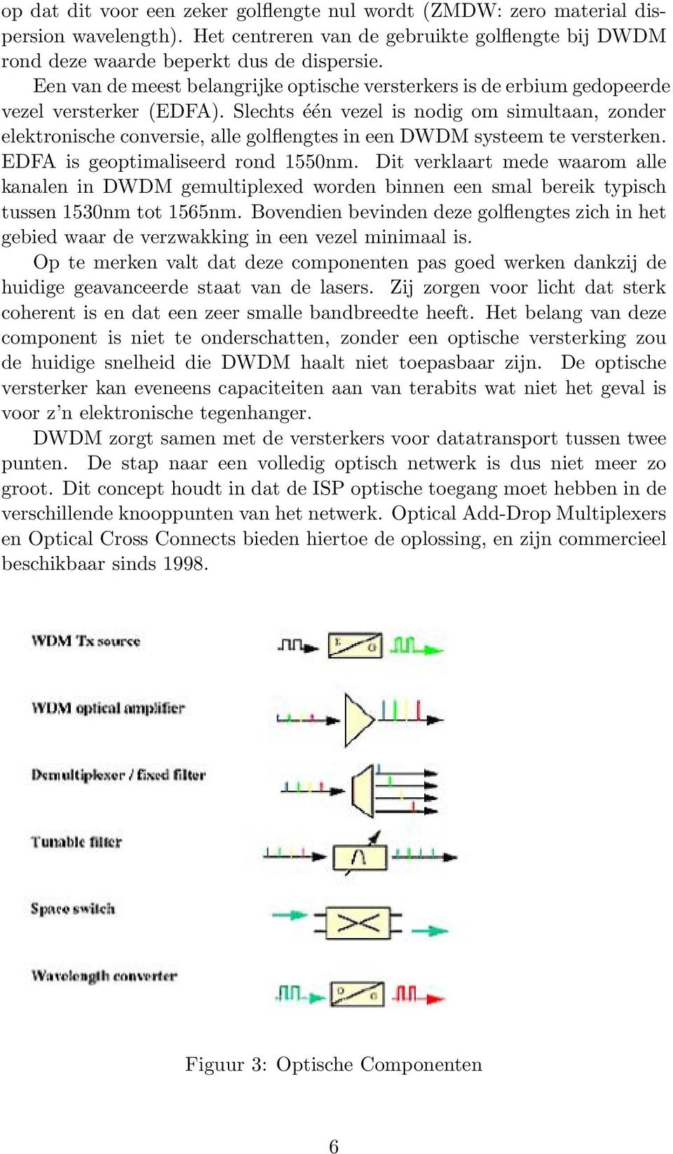 Slechts één vezel is nodig om simultaan, zonder elektronische conversie, alle golflengtes in een DWDM systeem te versterken. EDFA is geoptimaliseerd rond 1550nm.