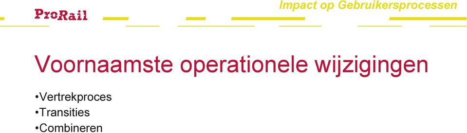 Voornaamste operationele