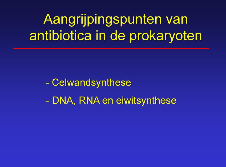 prokaryoten -