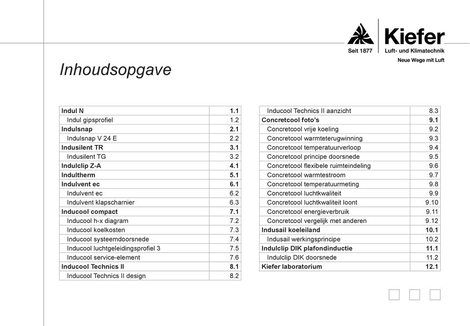 5 7.6 Inducool Technics II 8.1 8.2 8.3 Concretcool foto s 9.1 9.2 9.3 9.4 9.5 9.6 9.7 9.8 9.9 9.