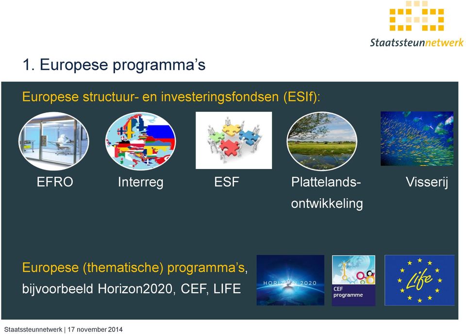 Plattelands- Visserij ontwikkeling Europese