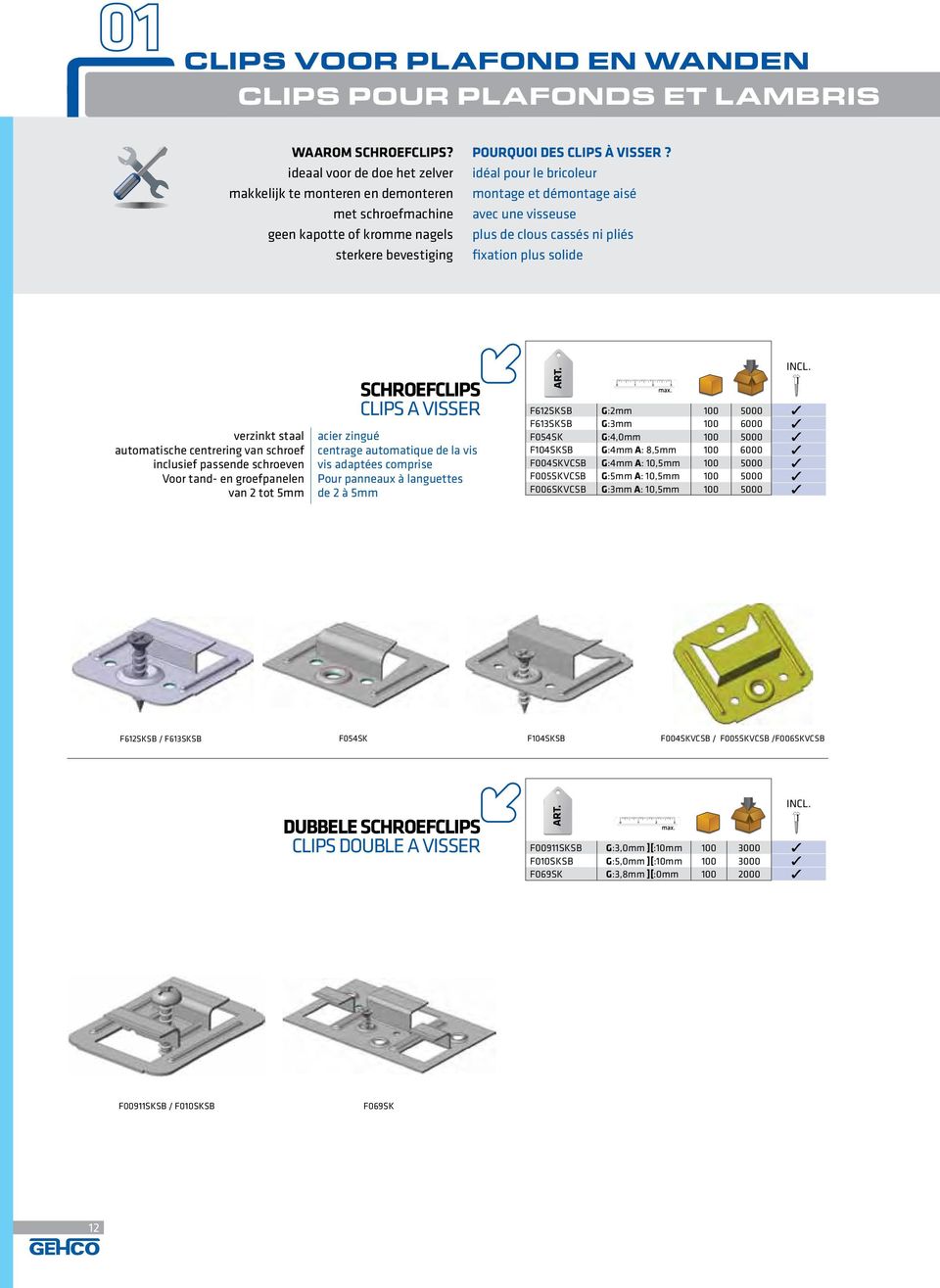 idéal pour le bricoleur montage et démontage aisé avec une visseuse plus de clous cassés ni pliés fixation plus solide verzinkt staal automatische centrering van schroef inclusief passende schroeven