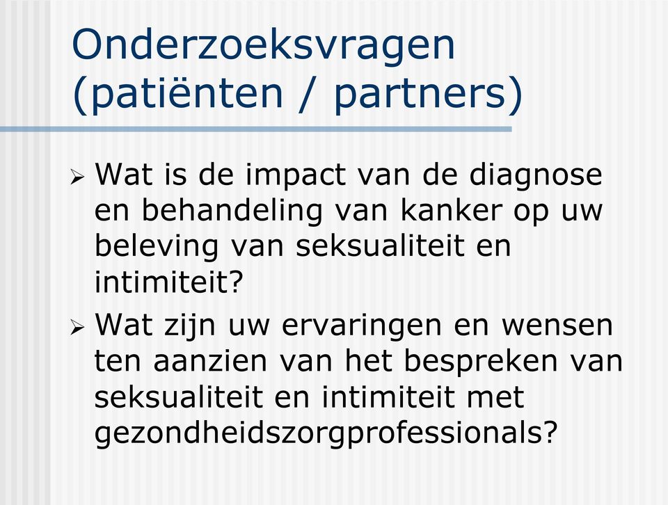 intimiteit?