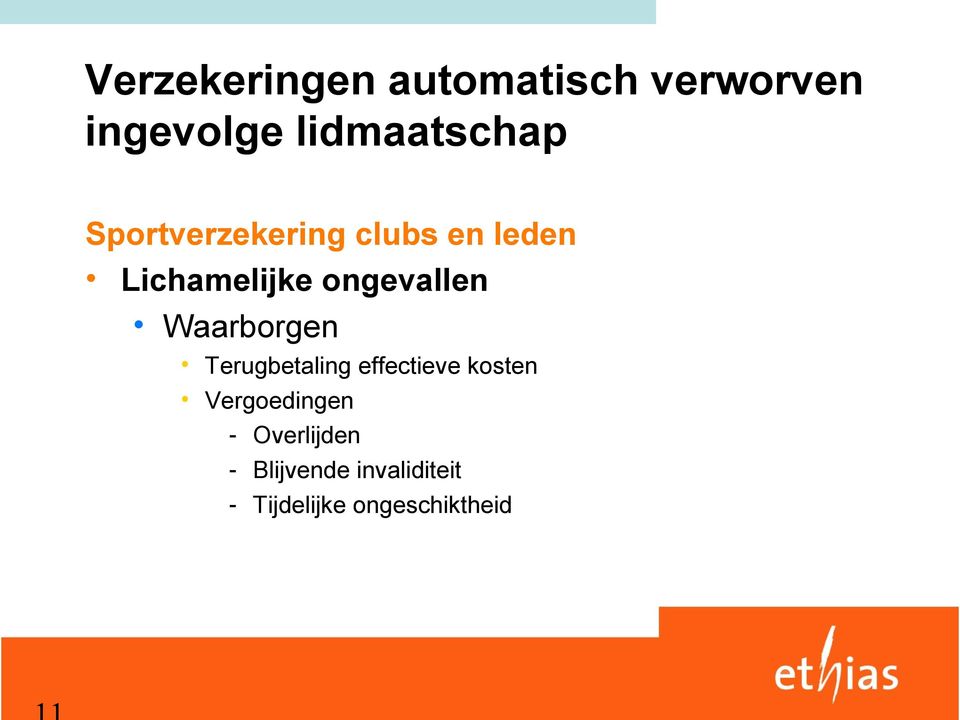 effectieve kosten Vergoedingen - Overlijden