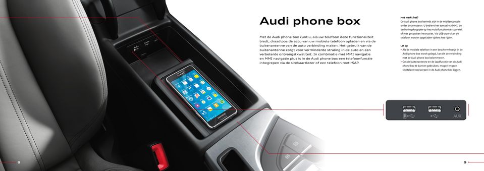 In combinatie met MMI navigatie en MMI navigatie plus is in de Audi phone box een telefoonfunctie inbegrepen via de simkaartlezer of een telefoon met rsap. Hoe werkt het?