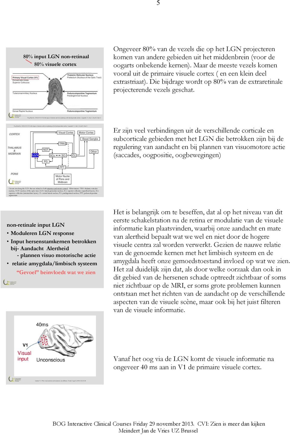 2005;149:11-29.On the impact of attention and motor planning on the lateral geniculate nucleus. Casagrande VA, Sáry G, Royal D, Ruiz O. Prog Brain Res. 2005;149:11-29.