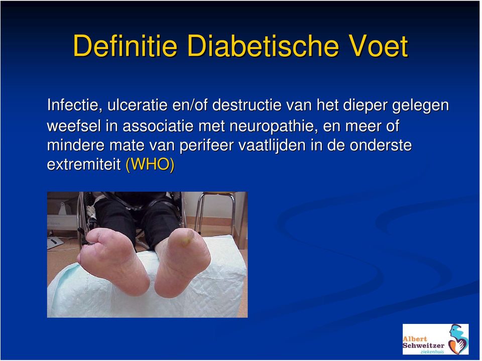 associatie met neuropathie,, en meer of mindere