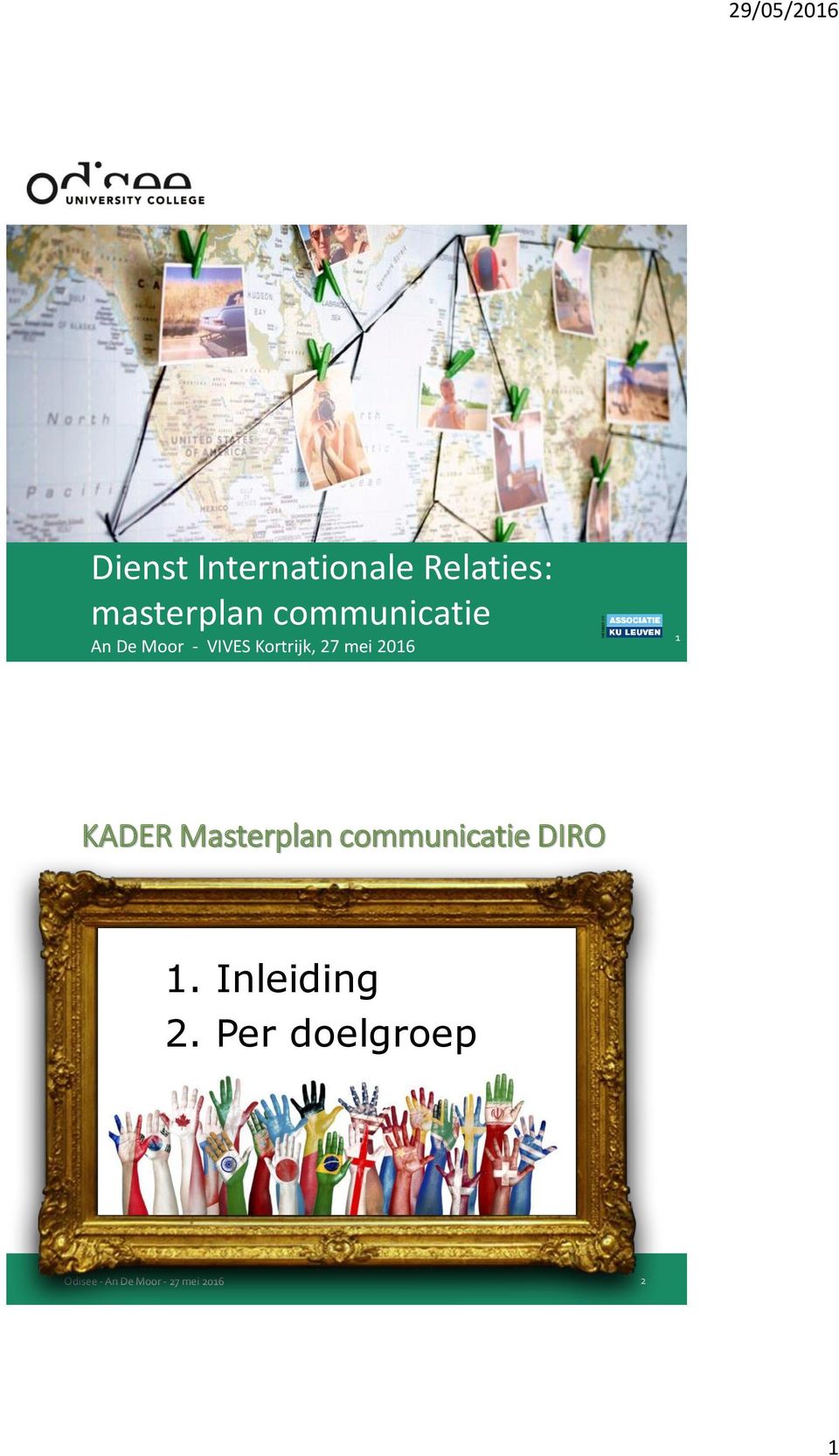 mei 2016 1 KADER Masterplan communicatie DIRO 1.