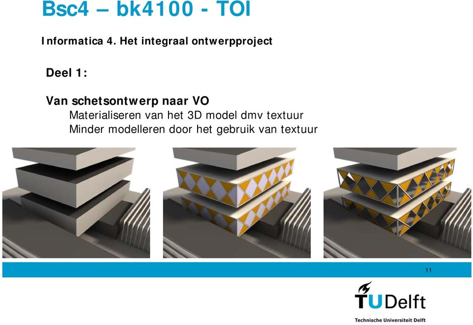 schetsontwerp naar VO Materialiseren van