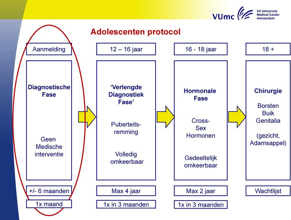 Cross- Sex Hormonen Gedeeltelijk omkeerbaar Chirurgie Borsten Buik Genitalia (gezicht,