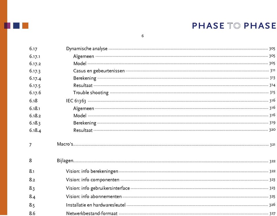 .. 319 Berekening... 32 Resultaat 7 Macro's... 321 8 Bijlagen... 322 8.1... 322 Vision: info berekeningen 8.2... 323 Vision: info componenten 8.