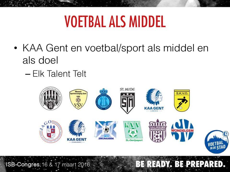 voetbal/sport als