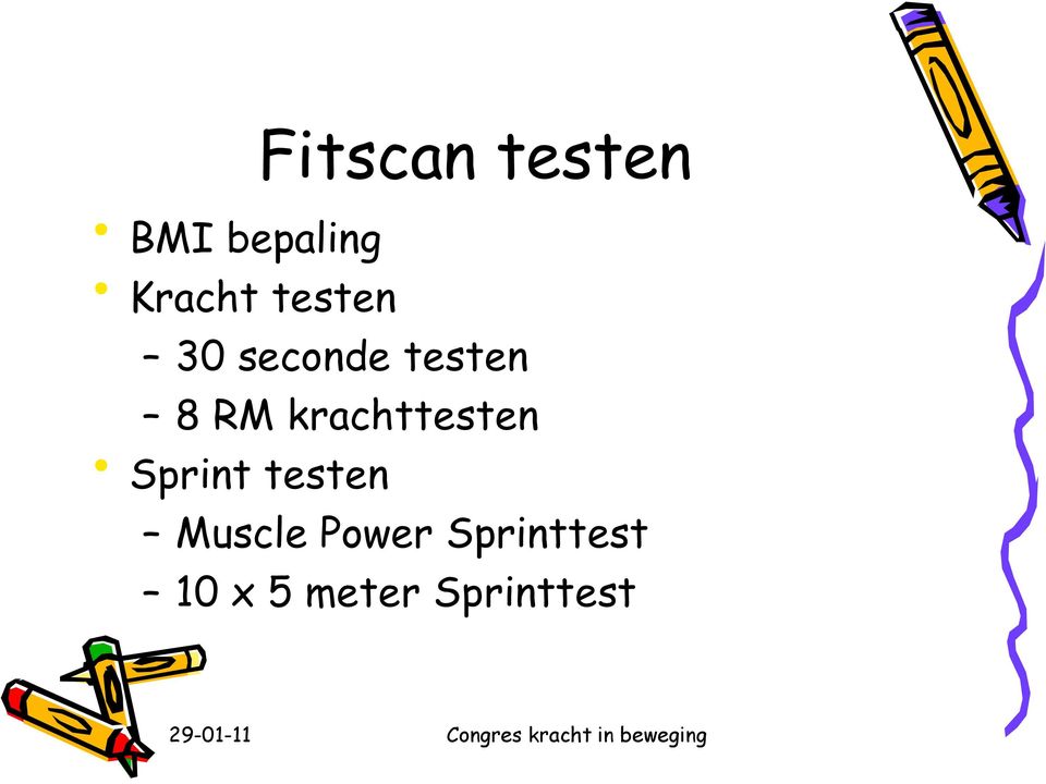 testen Muscle Power Sprinttest 10 x 5 meter