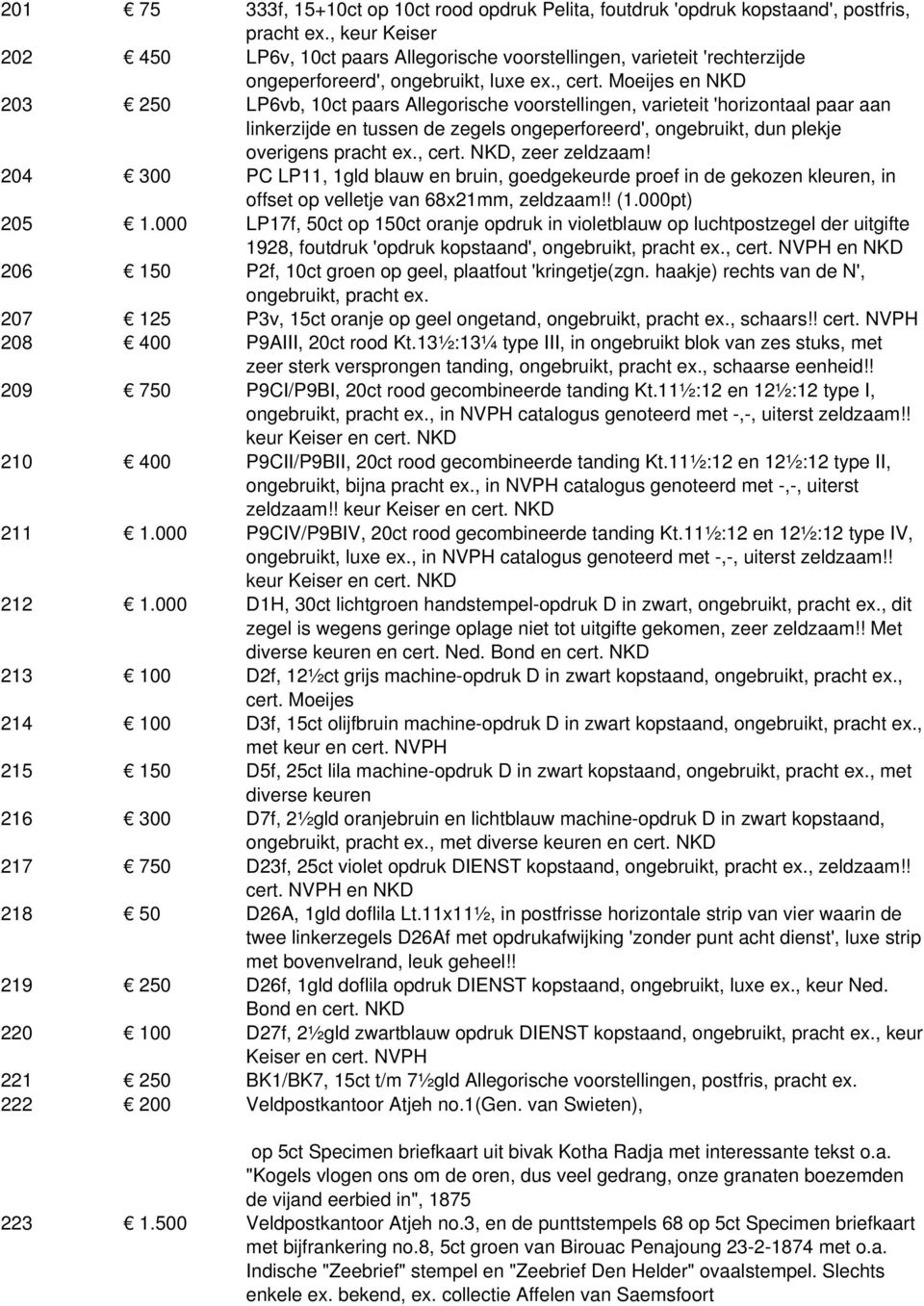 Moeijes en NKD 203 250 LP6vb, 10ct paars Allegorische voorstellingen, varieteit 'horizontaal paar aan linkerzijde en tussen de zegels ongeperforeerd', ongebruikt, dun plekje overigens pracht ex.