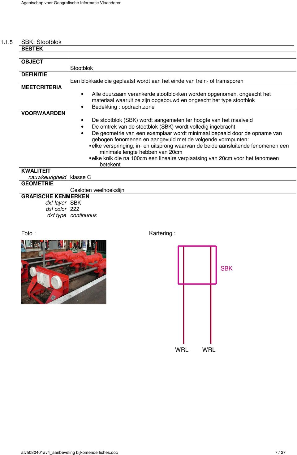 bepaald dr de pname van gebgen fenmenen en aangevuld met de vlgende vrmpunten: elke verspringing, in- en uitsprng waarvan de beide aansluitende fenmenen een minimale lengte hebben van 20cm elke knik