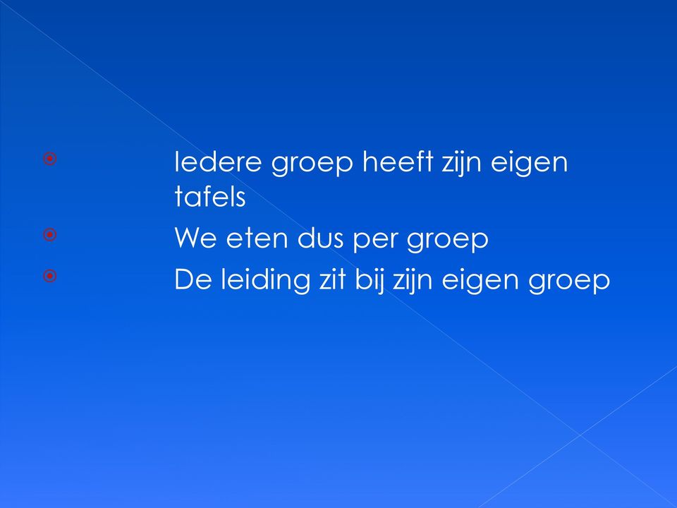 dus per groep De